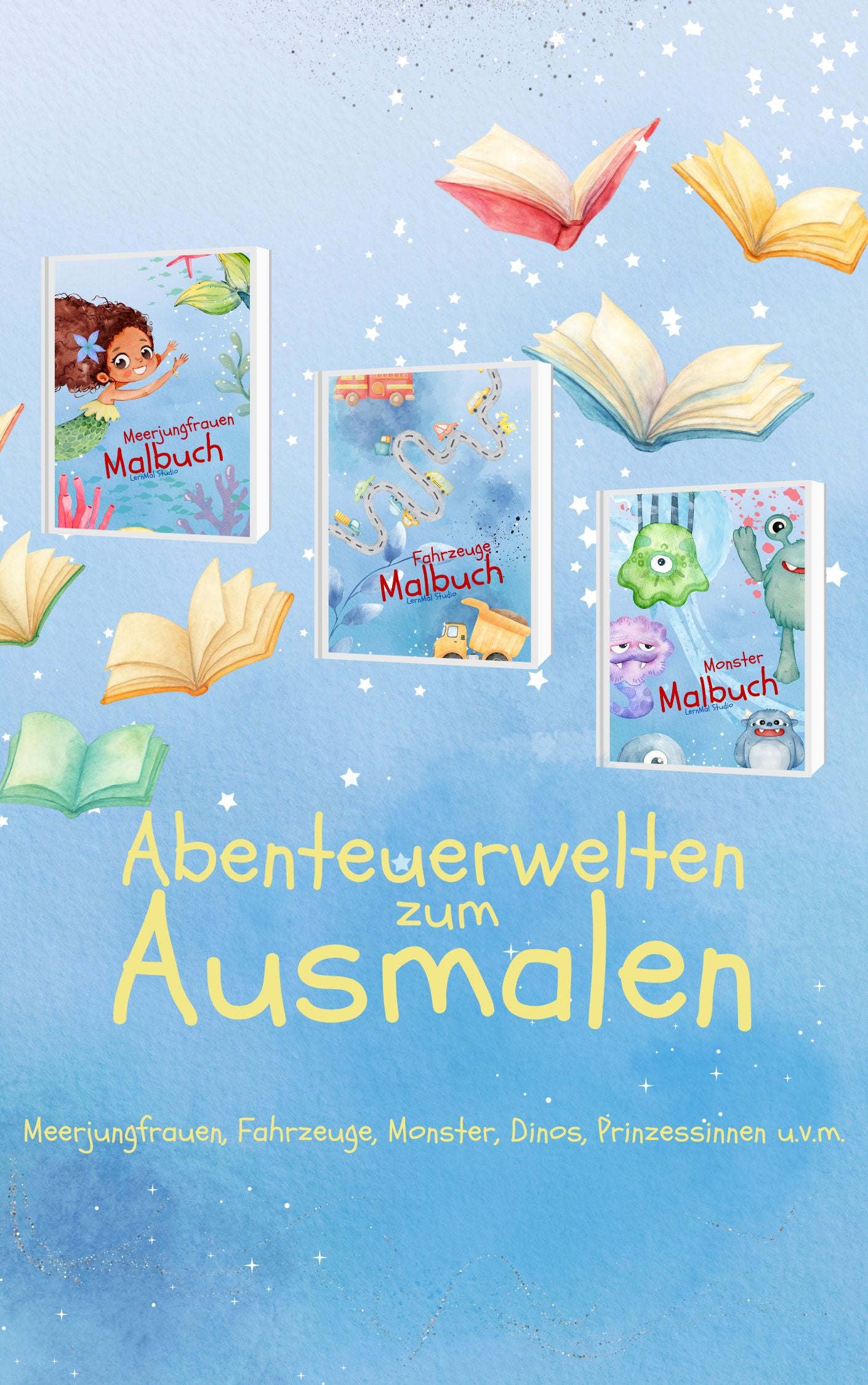Abenteuerwelten zum Ausmalen