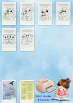 Meine bunte Tierwelt Malbuch