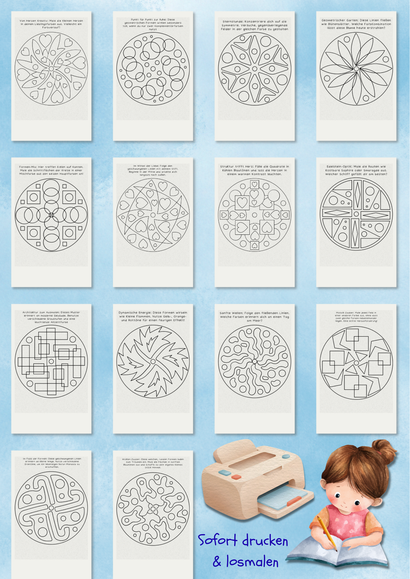 Einfache Mandalas