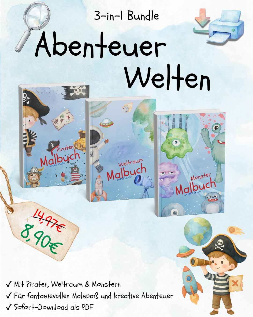 3-in-1 Bundle: Abenteuer Welten