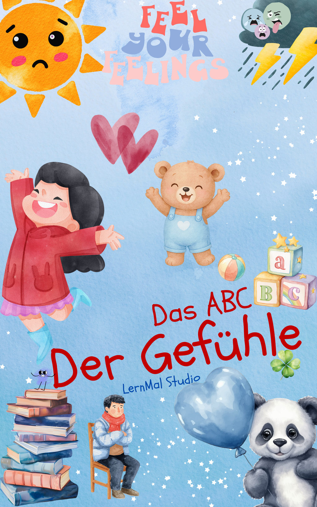 Mein ABC der Gefühle – Pädagogisches Lern- und Malbuch als PDF Download.