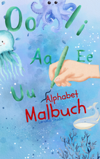Alphabet Malbuch Deckblatt für Kinder zum Ausdrucken – Buchstaben lernen PDF
